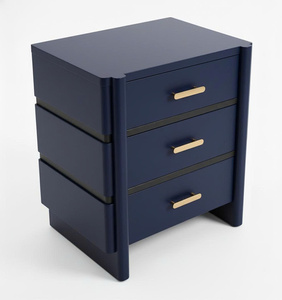 Table de chevet à 3 tiroirs pour chambre à coucher, fabrication sur mesure, export direct d'usine, qualité supérieure, vente en gros, mobilier de maison, OEM ODM, qualité premium - Product Image 2