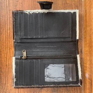 Pochette portefeuille en cuir de vachette véritable élégante multi-usages portefeuilles occidentaux pour femmes en cuir véritable pochette de créateur unique - Product Image 5