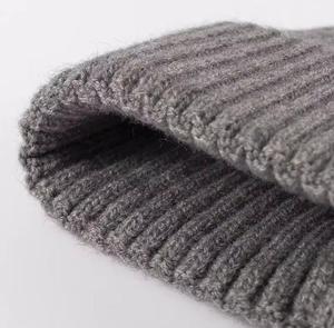 Unisex Solid Color Ribbed Breathable Waterproof Adjustable Beanie Hat 100% Polyester <b>Winter</b> <b>Cap</b> Street Style Adult Size 56-58CM - Product Image 2