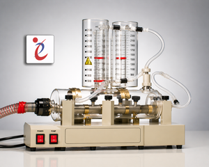 Distillateur en verre borosilicate de laboratoire 4 LPH, unité compacte de double distillation pour la purification de l'eau - Product Image 2