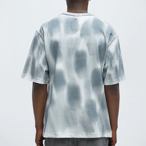 เสื้อยืดผู้ชายไซส์ใหญ่ น้ำหนัก 300 กรัม ลายมัดย้อม แฟชั่น ทรงหลวม คอกลม แขนสั้น สไตล์วินเทจ - Product Image 2