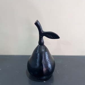 Escultura Decorativa de Pera en Aluminio Negro, Figura de Fruta Moderna para Decoración de Mesa, Adorno para el Hogar - Product Image 2