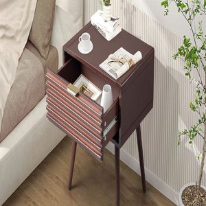 โต๊ะข้างเตียงไม้ 1 ลิ้นชัก สำหรับห้องนั่งเล่นและห้องนอน - Product Image 5