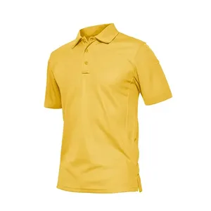Polo elástico de alto rendimiento para hombre, tejido que absorbe la humedad, para ejercicio, deportes, viajes y uso casual. - Product Image 5