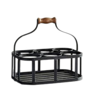 Porte-vin mural en métal noir moderne, design géométrique en forme de cube, support à vin en fer pour 5 bouteilles, décoration de bar contemporaine, rangement de cuisine - Product Image 4