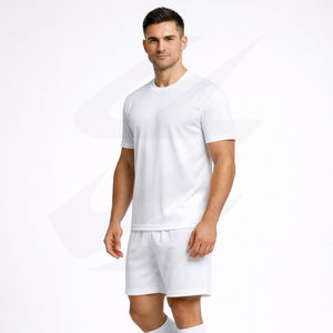 Maillot de football en gros directement de l'usine, 100 % polyester, séchage rapide, maille respirante, tenue de sport personnalisée pour équipe - Product Image 2