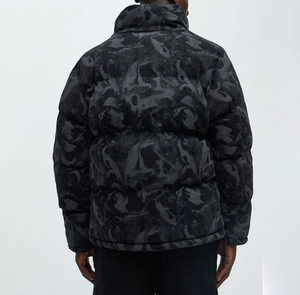 Bomber <b>Jacket</b> Supplier Custom <b>Camo</b> Printed Men's Spring Outdoor Hip Hop Style Coated Cotton-Polyester <b>Waterproof</b> Breathable - Product Image 2