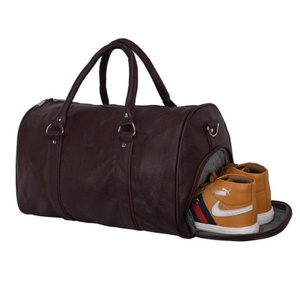 Bolsa de Viaje de Cuero Tipo Duffel con Compartimento Separado para Zapatos, Correa Ajustable y Desmontable, Asas Dobles y Gran Capacidad de Almacenamiento - Product Image 6