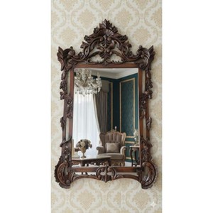 Reclaimed Teak Wood Vintage Carved <b>Mirror</b> | Antique Distressed Frame Wholesale - Product Image 2