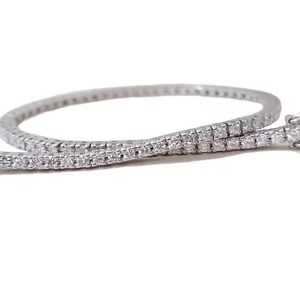 Bracelet tennis en diamant CVD cultivé en laboratoire certifié IGI, or 14K 18K, taille brillant rond VVS, bijoux de mariage pour femme, vente en gros personnalisée - Product Image 3
