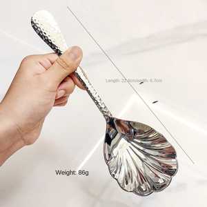 Juego de Servidores de Metal Hechos a Mano, Más Vendidos, Ecológicos, de Acero Inoxidable, Aptos para Lavavajillas, Juego de Cucharas para Servir, Calidad de Exportación - Product Image 3