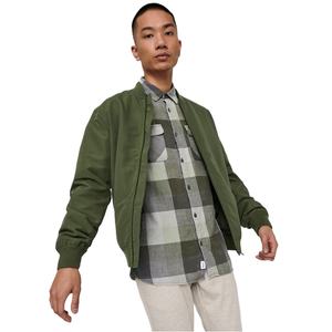 Chaqueta de poliéster 100% a prueba de viento de invierno para hombre con logotipo, chaquetas de bombardero con cuello levantado, abrigos cálidos forrados con edredón, estilo de calle alta - Product Image 1