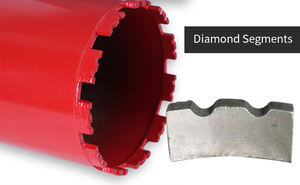 Çatı noktalı elmas çekirdek matkap ucu segment yeniden devrilme segmentleri güçlendirilmiş beton için elmas taç - Product Image 6