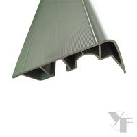 Rail en aluminium anodisé de haute qualité série 6000 avec tempérage T3-T8 et tolérance de 1 % pour profil d'extrusion de panneaux solaires