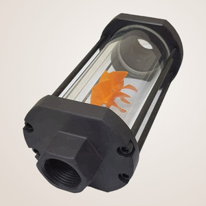 ปั๊มน้ำมันเชื้อเพลิง &amp;   ชิ้นส่วน DIGITAL FLOW Sight Glass สำหรับตู้จ่ายน้ำมัน ฝาครอบอะลูมิเนียม / ตัวแก้ว  ข้อต่อ PT 1 - Product Image 1