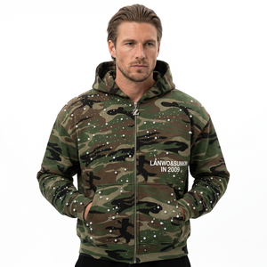 Sudaderas con capucha de camuflaje con pedrería en tejido de alta calidad de mezcla de algodón y poliéster. - Product Image 2