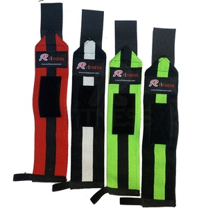 Muñequeras de Algodón de Doble Capa Resistentes con Costuras Reforzadas para Levantamiento de Pesas y Entrenamiento - Product Image 3