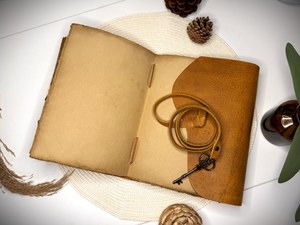 Servicio de Fabricación al por Mayor de Artículos de Papelería de Cuero con Logotipo Grabado Personalizado, Cubierta de Cuaderno de Cuero con Etiqueta Privada LBC-0019 - Product Image 2