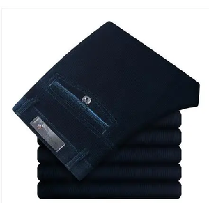 Pantalones de pana informales para hombre 2023 Joggers sueltos instalados para papá para Otoño Invierno Pantalones informales de mediana edad - Product Image 4