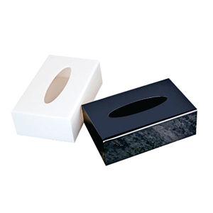 Moderno Dispensador de Servilletas Rectangular de Acrílico Blanco, Portapañuelos Minimalista para Hotel, Hogar u Oficina - Product Image 6