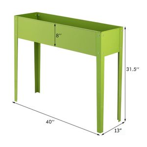 Jardinera Elevada para Exteriores de 40 x 13 Pulgadas, Macetas y Jardineras Elegantes para Flores y Plantas - Product Image 4