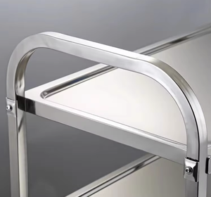 Carrito de Cocina de Acero Inoxidable OEM/ODM de Vietnam, Carrito de Servicio de Alimentos para Restaurantes con Estante de Almacenamiento y Ruedas - Product Image 5