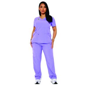 Combinaison uniforme pour femmes Vente en gros Multicolore Été Lavable Haut Médical Pantalon Personnalisé Deux Pièces Scrubs d'hôpital Scrubs pour femmes - Product Image 1