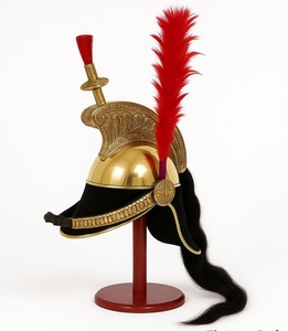 Casque de pompier britannique vintage en laiton poli fait main CH Calvin, idéal pour Halloween, la remise des diplômes ou Noël - Product Image 1