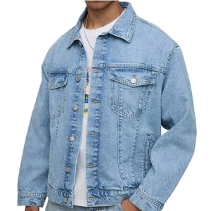 Nuevo Diseño Chaqueta Vaquera Azul para Hombre con Bolsillos y Botones, Chaqueta de Mezclilla para Otoño e Invierno, Estilo Cowboy, Talla Grande, Ropa de Marca - Product Image 3