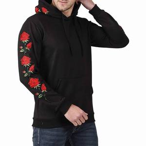 Men Customized Sized Color Logo Embroidery Acid Washed Streetwear Pullover Sweatshirt Patch Autumn Technique 100% Cotton Fleece - Product Image 4