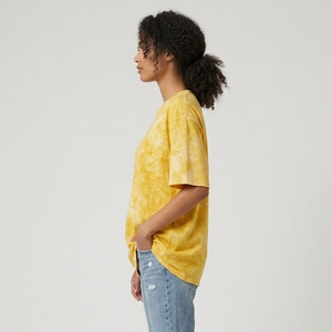 Manufacturer Casual Vintage Women Acid Wash T <b>Shirt</b> Heavyweight High Quality 100% Cotton Crew Neck Half Sleeve Acid Wash T <b>Shirt</b> - Product Image 3