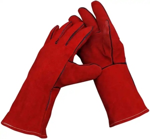 Gants de sécurité en cuir de vachette de qualité supérieure, excellente résistance à l'abrasion et à la chaleur, protection supérieure des mains pour l'industrie - Product Image 1