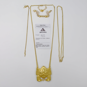 Matte Style Temple Necklace-Fashion Jewelry Set - Product Image 2