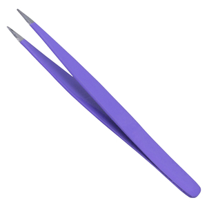 Pinza Profesional de Acero Inoxidable con Punta Puntiaguda para Cejas, Pinza de Precisión para Depilación Facial y Eliminación de Puntos Negros - Product Image 1