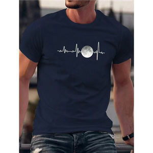 T-shirt en coton pour homme, col rond, imprimé, vêtements vintage, hauts décontractés, basiques, pas chers, meilleure qualité à prix raisonnable - Product Image 5