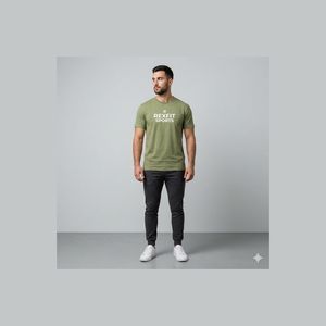 เสื้อยืดแขนตกทรงโอเวอร์ไซส์สำหรับฤดูร้อน เนื้อผ้าหนา  แบบเรียบ  สำหรับผู้ชาย  สามารถปรับแต่งได้ตามต้องการ  เสื้อยืดผู้ชายสั่งทำพิเศษ - Product Image 1