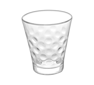 Vaso de Vidrio Moderno con Textura Texturizada para Bebidas Frías, Uso en Fiestas, Diseño Unisex Transparente de Pared Simple - Product Image 1