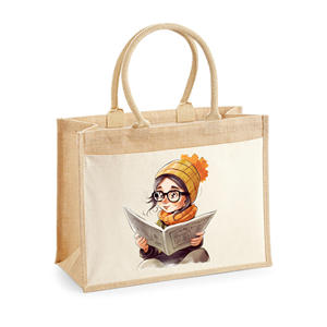 Organic Jute Logo Tote <b>Bag</b> with Custom Branding for Sustainable Marketing - Product Image 6