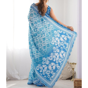 <b>Women</b> Georgette <b>Saree</b> with Soft Textured Fabric Beautiful Drape Lightweight Comfort and Modern Styling <b>for</b> Festive Fashion - Product Image 3