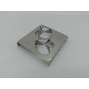 New Arrival Stainless Steel Square Trivet with <b>Red</b> Sun Design Non-Slip Modern Table Mat - Product Image 5
