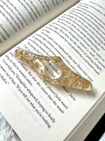 Porte-page en résine pour le pouce |   Outil de lecture écologique, lavable, façonné à la main, style mode et amour |   Conception personnalisée
