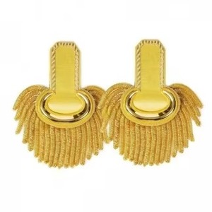 Épaulettes tactiques britanniques à franges en fil d'or, accessoires d'uniforme tactique, collection 2026, vente chaude - Product Image 4