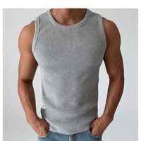 Débardeur Stringer Homme Respirant pour Entraînement, Fitness, Musculation, Gym, Sans Manches, en Spandex/Coton – Vente en Gros