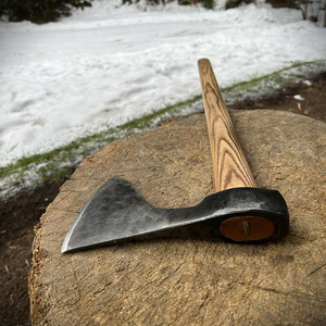 ขวานทำมือคุณภาพสูง หัวเหล็กคาร์บอนสูง ด้ามเหล็ก ไม้แอช คมตัดคมกริบ ระดับอุตสาหกรรม ODM - Product Image 5