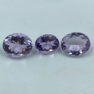 พลอยอเมทิสต์ธรรมชาติทรงรีขนาด 10.54 กะรัต 8x10, 10x12 มม. คุณภาพสูงสำหรับทำเครื่องประดับ - Product Image 1