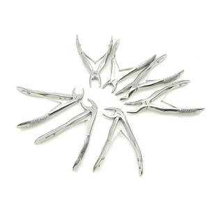 Kit de Instrumentos de Laboratorio Dental de Ortodoncia, 7 Piezas, Acero Inoxidable, Pinzas de Extracción de Dientes para Niños, Herramientas Quirúrgicas Manuales - Product Image 1