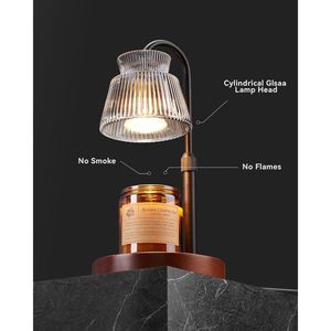 Lámpara Calentadora de Velas Regulable con Temporizador y 2 Bombillas para Velas Aromáticas en Frasco, Ideal para el Hogar o como Regalo de Cumpleaños para Mujeres - Product Image 3