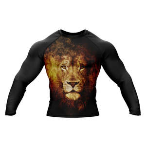 Maillot de compression respirant personnalisé pour MMA, marque privée, protection UPF50, polyester/nylon, sérigraphié, 240g - Product Image 1