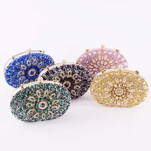 Trendy Fashionable Design Women <b>Purse</b> Sunflower Diamond Buckle <b>Ladies</b> Rosary <b>Purse</b> for Party Women Evening <b>Money</b> Bags - Product Image 3