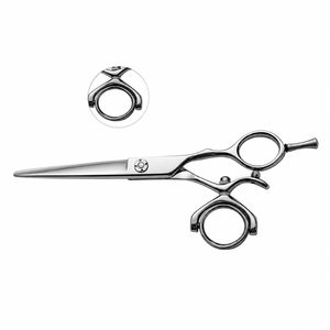 Professional Stainless Steel Hair Cutting Scissors Blunt-Sharp Blade Tip 30 Teeth Right-Handed Ergonomic Barber <b>Shears</b> for Salon - Product Image 1
